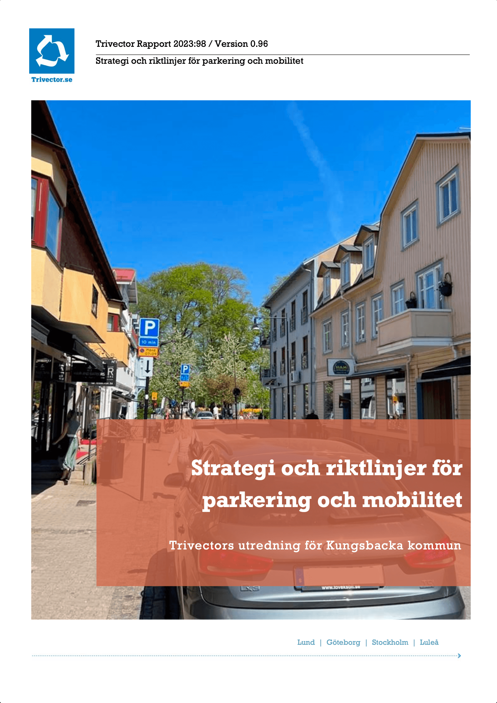 Strategi och riktlinjer för parkering och mobilitet
